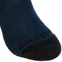 Kids' Low Tennis Socks Tri-Pack RS 160 - Navy