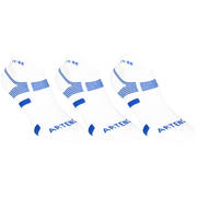 NISKE ČARAPE ZA SPORTOVE S REKETOM 560 BIJELE/ PLAVE 3 PARA