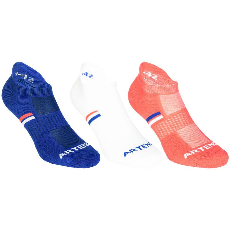 BAS DE SPORT BAS ARTENGO RS 500 ROSE BLEU BLANC LOT DE 3 BAS DE SPORT BAS ARTENGO RS 500 ROSE BLEU BLANC LOT DE 3