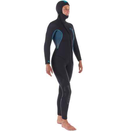 Women's Diving Wetsuit for Cold Water 7.5 mm Neoprene SCD 100