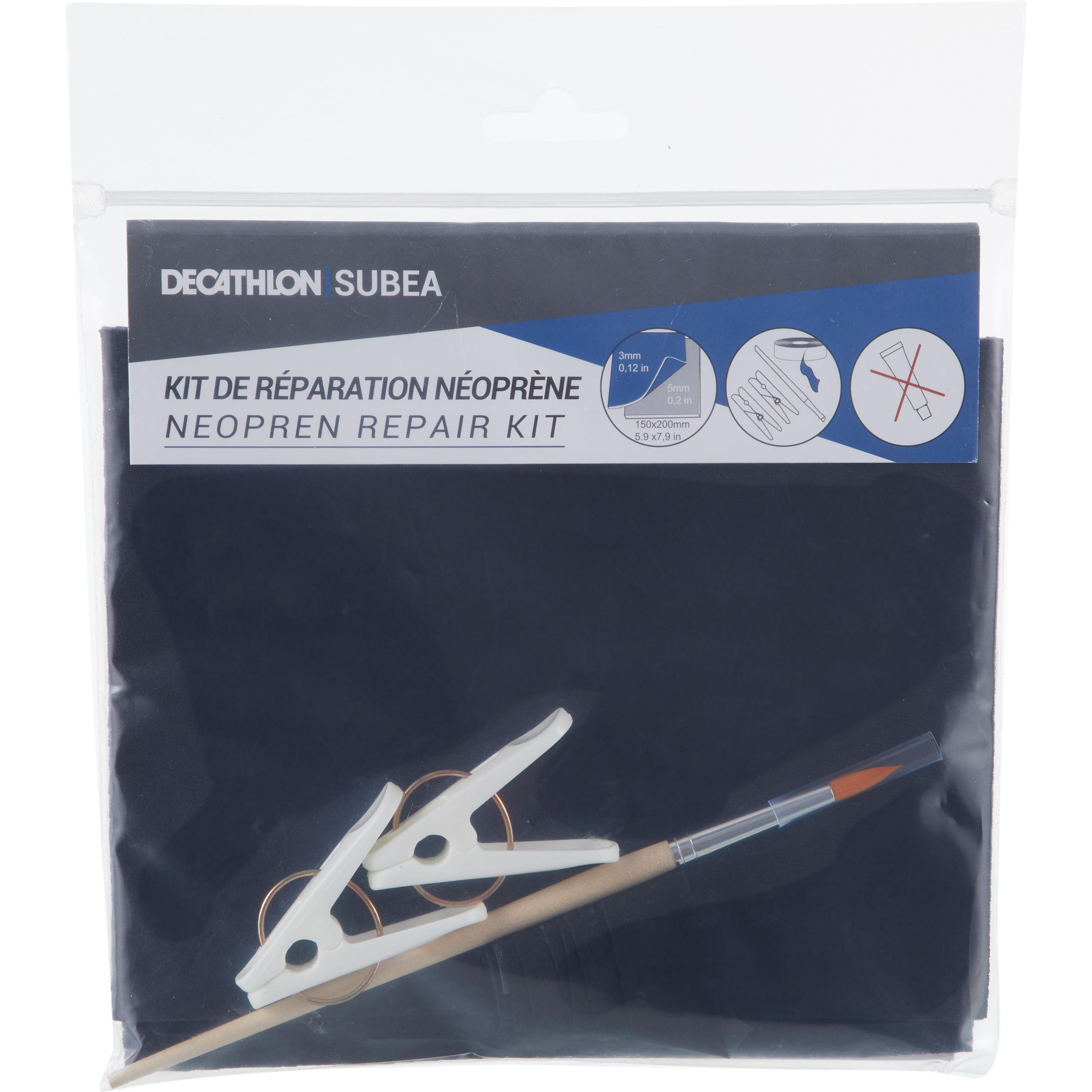 SCD Neoprene repair kit with 3 and 5 mm patches 3/3