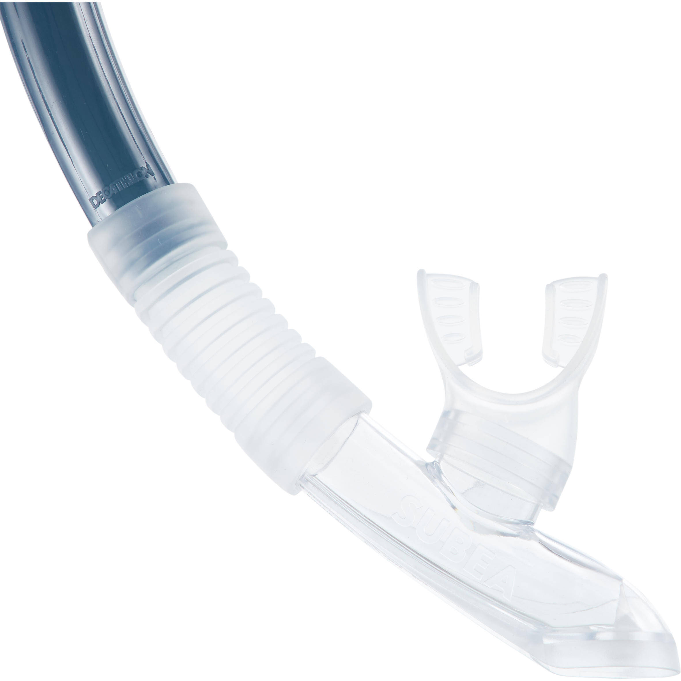 Adult Diving snorkel with Valve - 100 Grey -  5