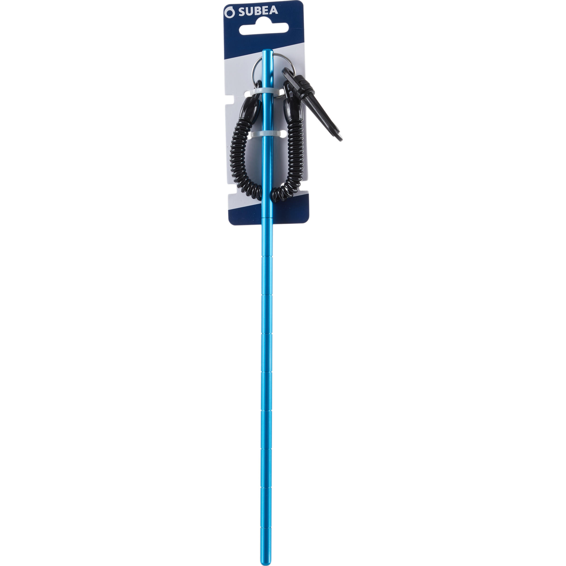Pointer Zeigestab Riffstab Tauchen Edelstahl mit Ring Handschlaufe und Karabiner 4/4