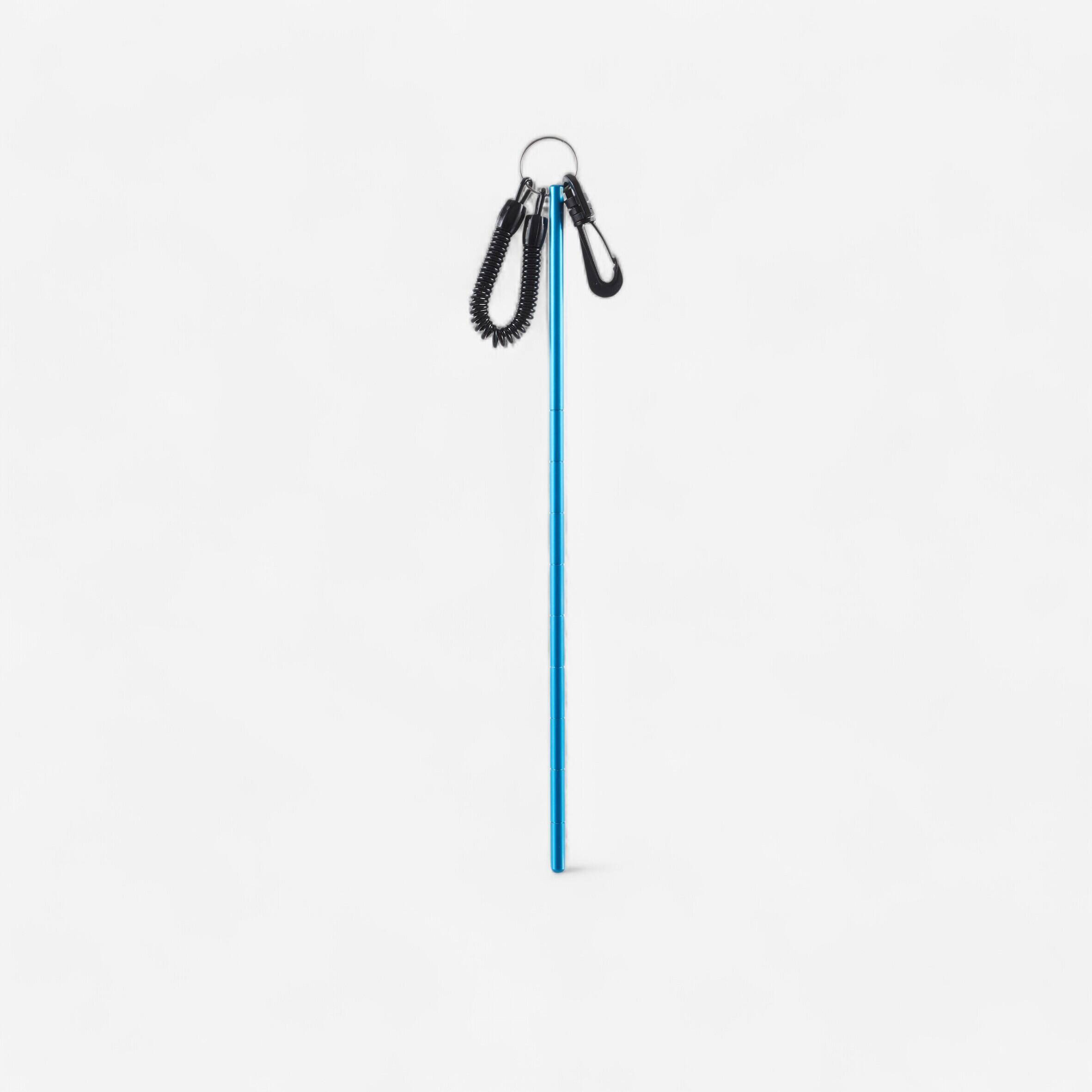 Stainless steel scuba diving pointer, leash and carabiner