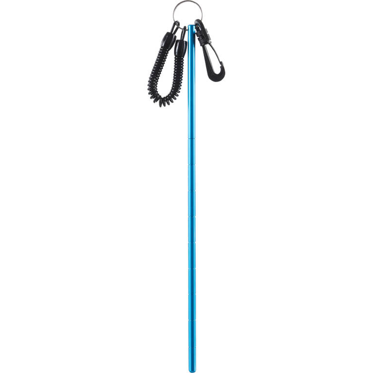 Stainless steel scuba diving pointer, leash and carabiner