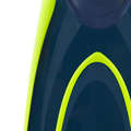 SCD FULL FOOT FINS Scuba Diving - SCD 100 Fins blue/yellow SUBEA - Scuba Diving Equipment