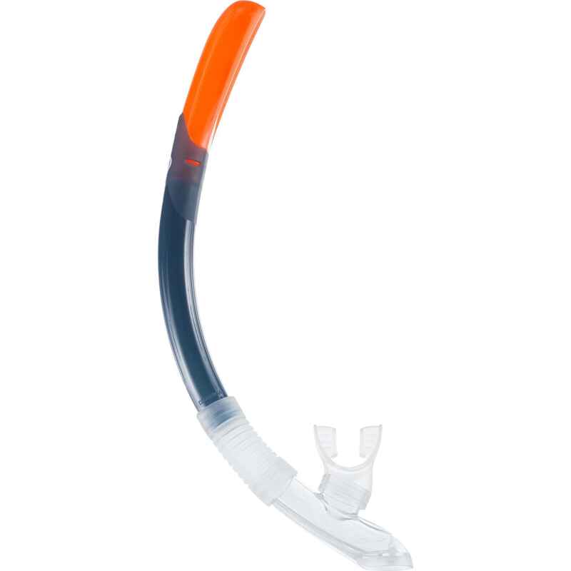 Diving snorkel with valve 100 storm grey