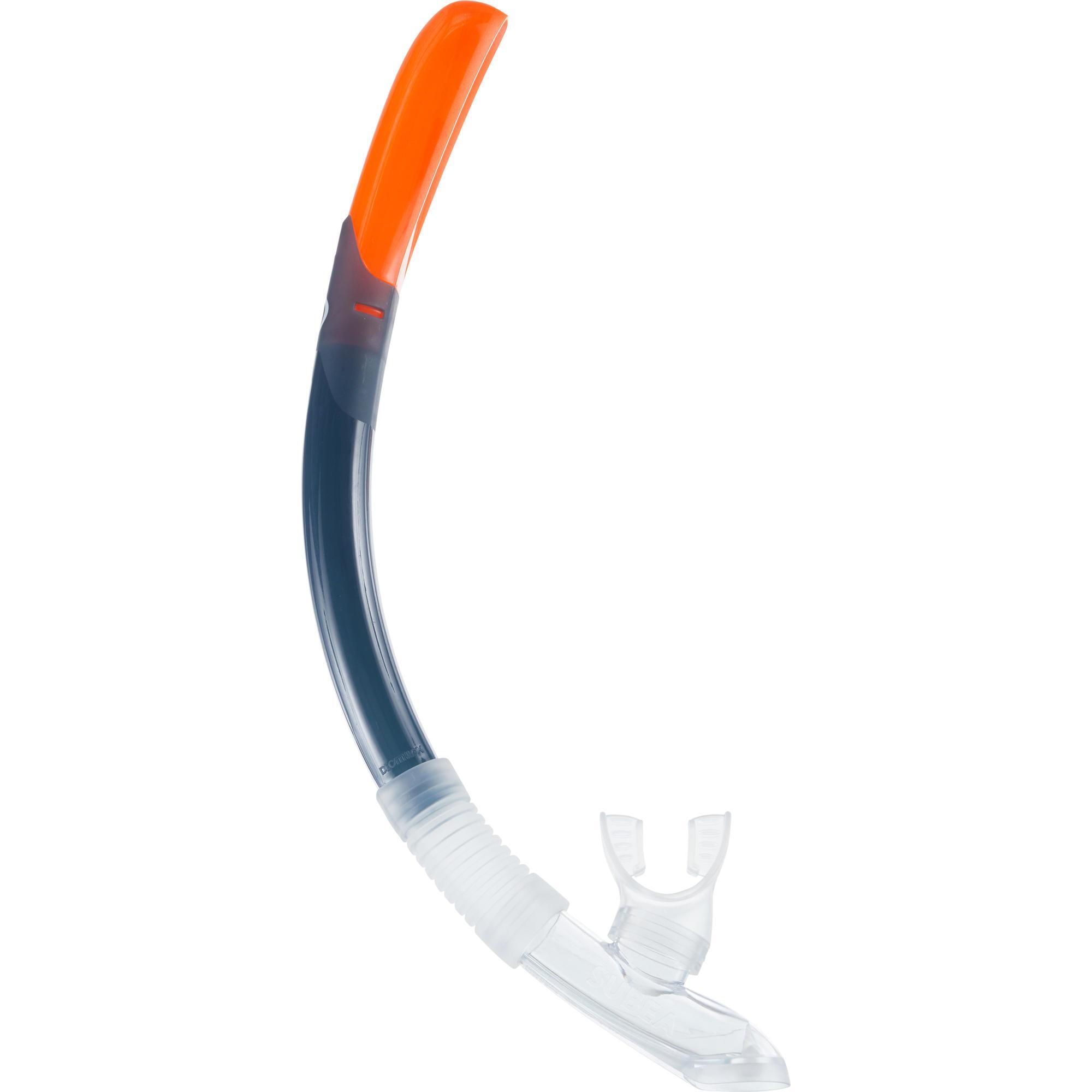 Diving snorkel with valve - 100 Grey