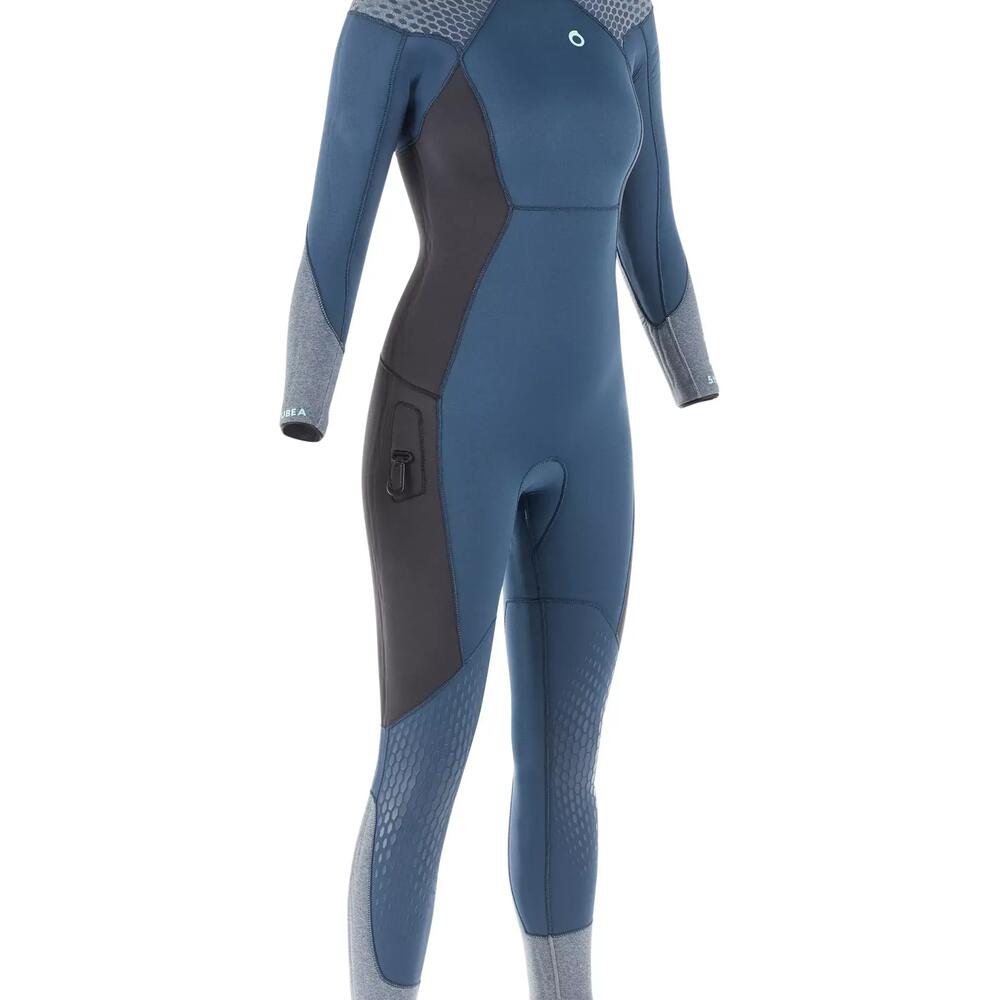 MUTA SUBACQUEA DONNA 500 NEOPRENE 5 MM CHIUSURA DORSALE