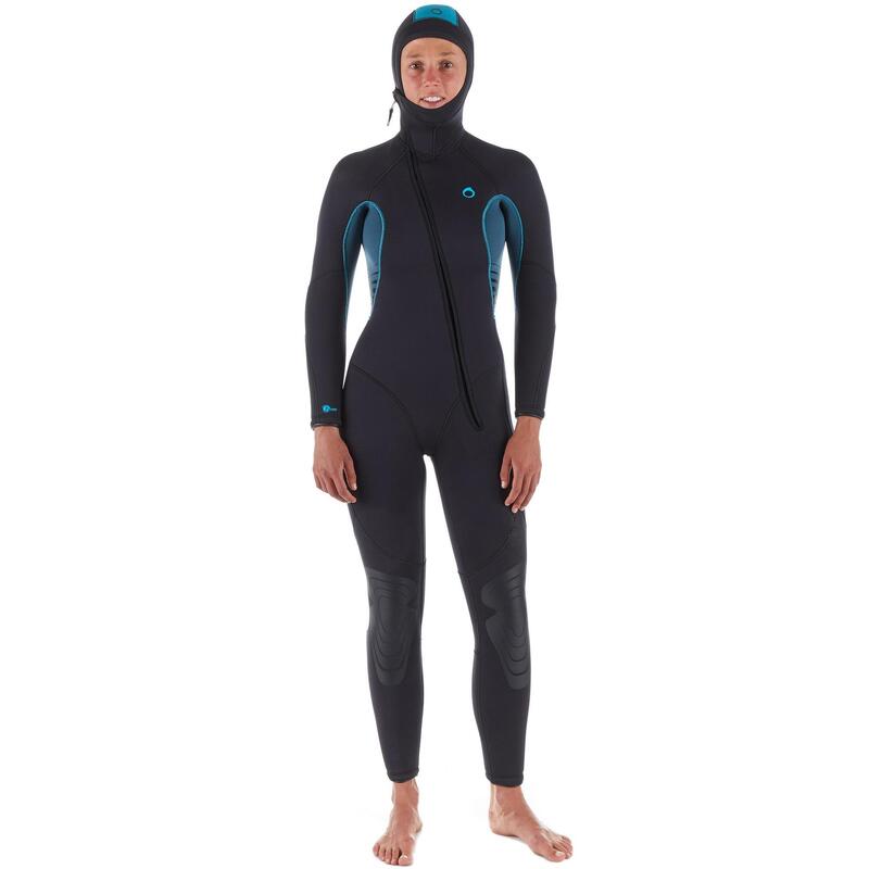 Traje Buceo Subea SCD 100 Mujer Neopreno 7,5 mm Agua Fría