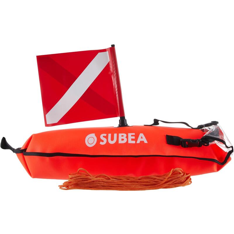 Bouée tube sac étanche de signalisation de chasse sous-marine SPF 500