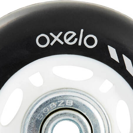 Kids' 63mm / 82A Inline Skating Wheels with Bearings for Play 3 4-Pack