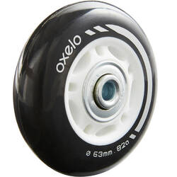 Kids' 63mm / 82A Inline Skating Wheels with Bearings for Play 3 4-Pack