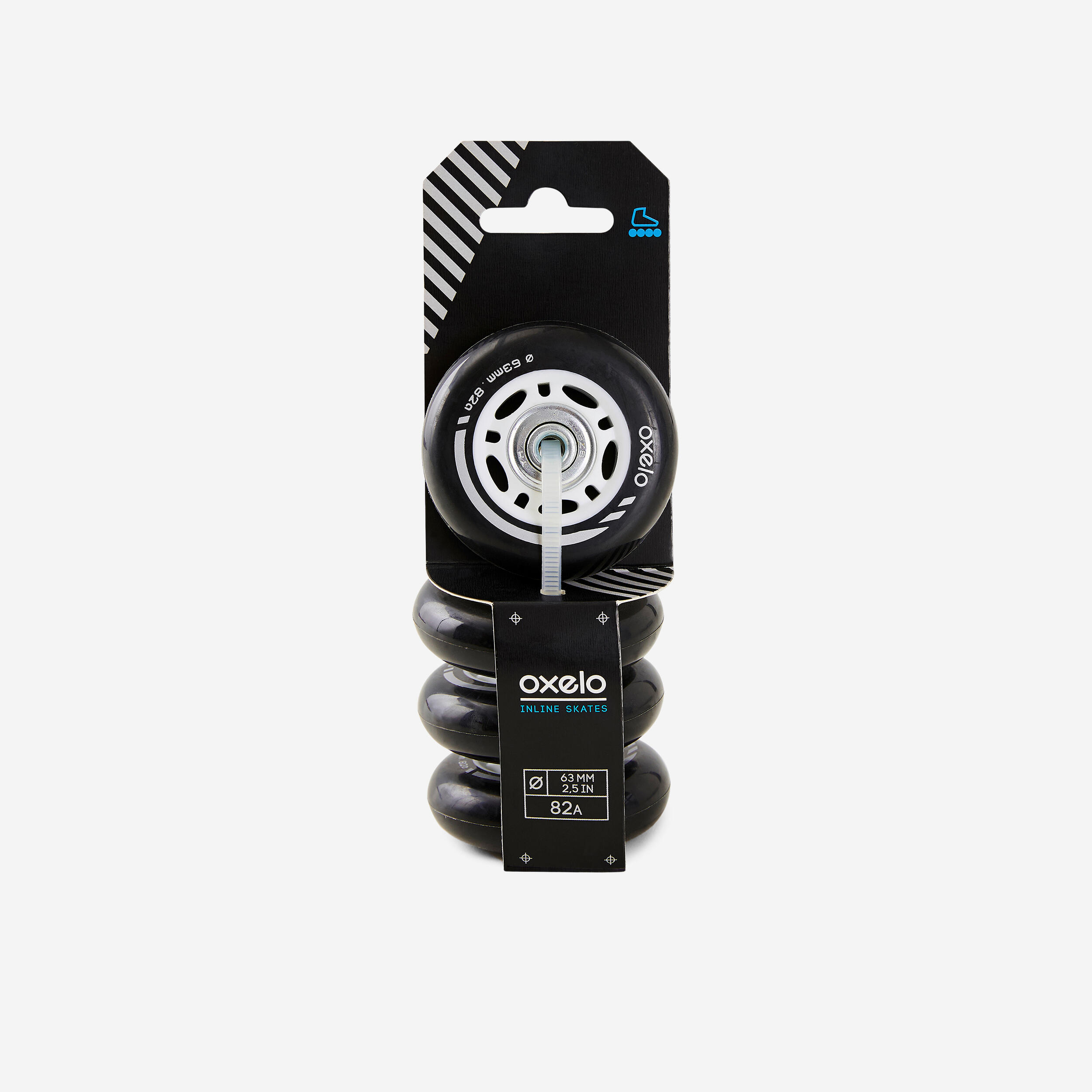 4 rodas de patins em linha com rolamentos criança para play 3 63mm / 82a