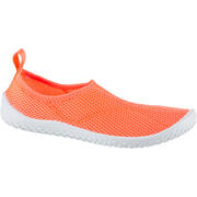 Zapatillas acuáticas Aquashoes 100 niños rojo coral