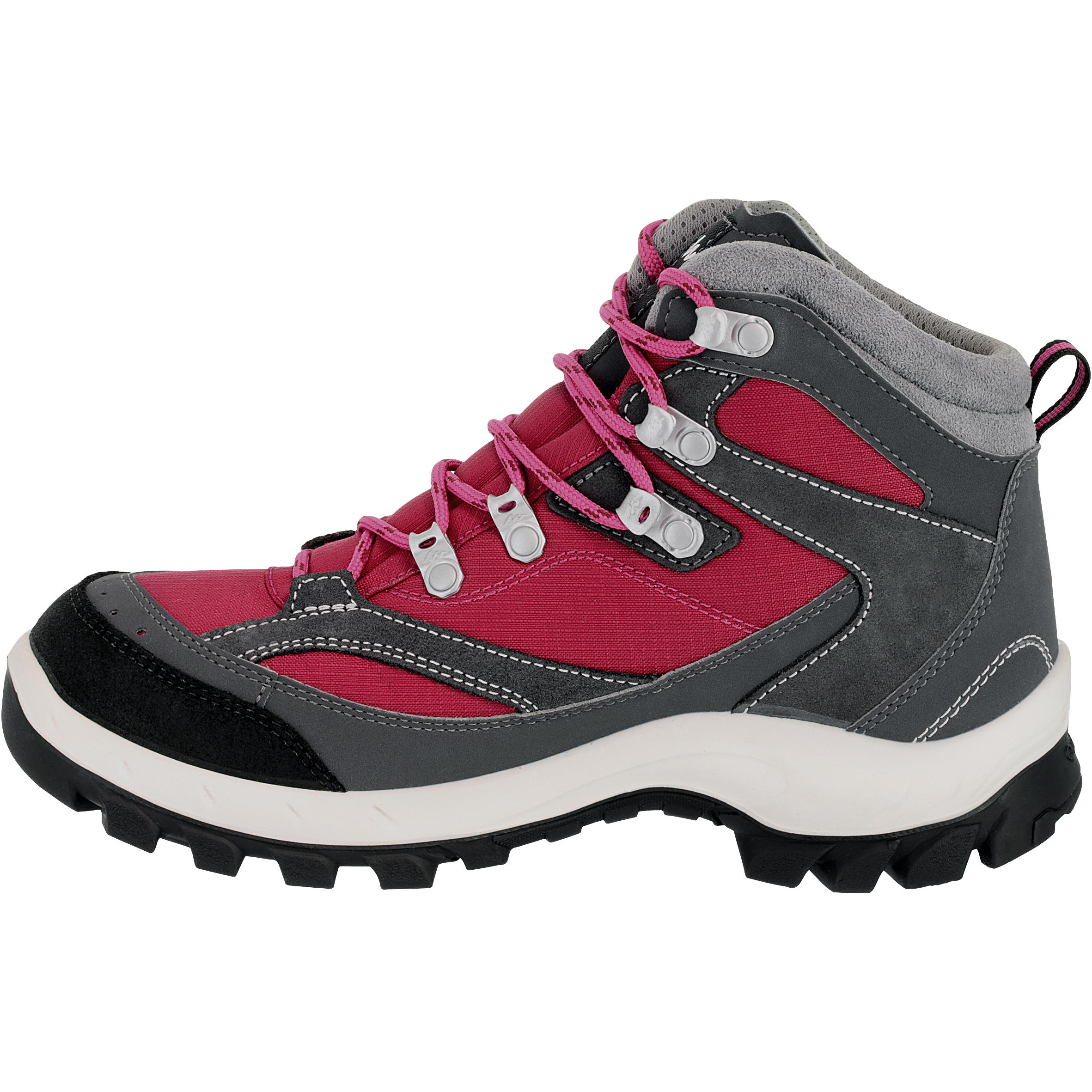 Forclaz 100 High Women’s Waterproof Hiking Trousers - Pink 3/16