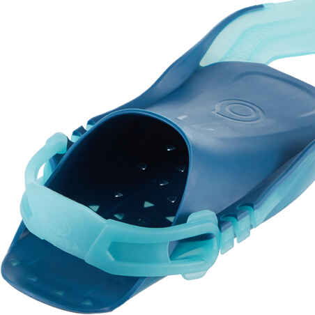 Kids' Adjustable Diving Fins - OH 100 Turquoise