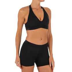 Ana Women's Surfing Crop Top Swimsuit Top Black