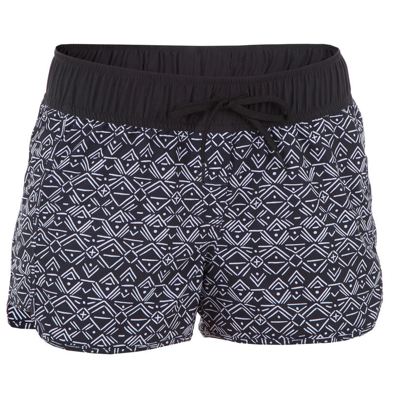Short de bain surf femme TINI ETHNI ceinture élastique et cordon de serrage Short de bain surf femme TINI ETHNI ceinture élastique et cordon de serrage