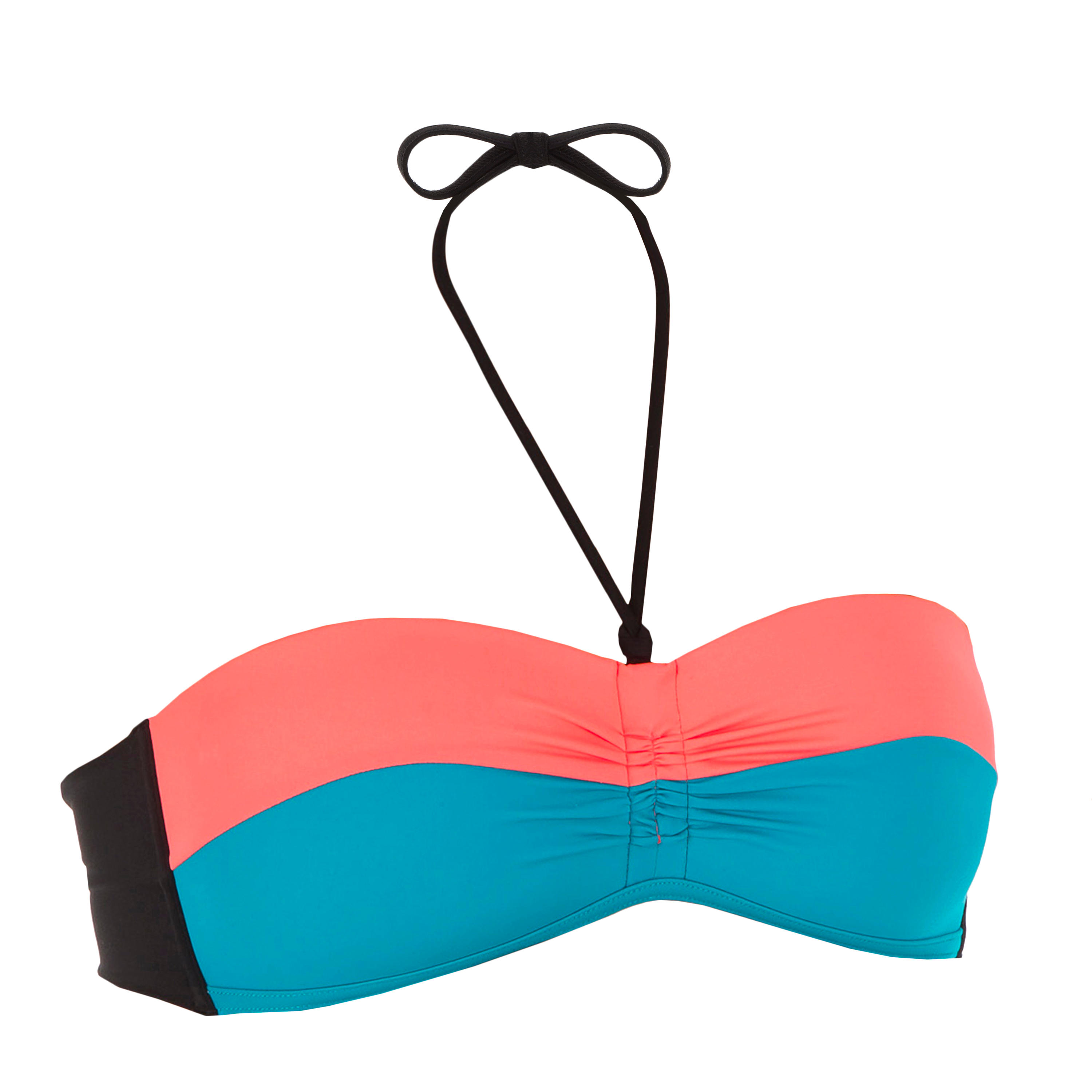 turquoise bandeau bikini top