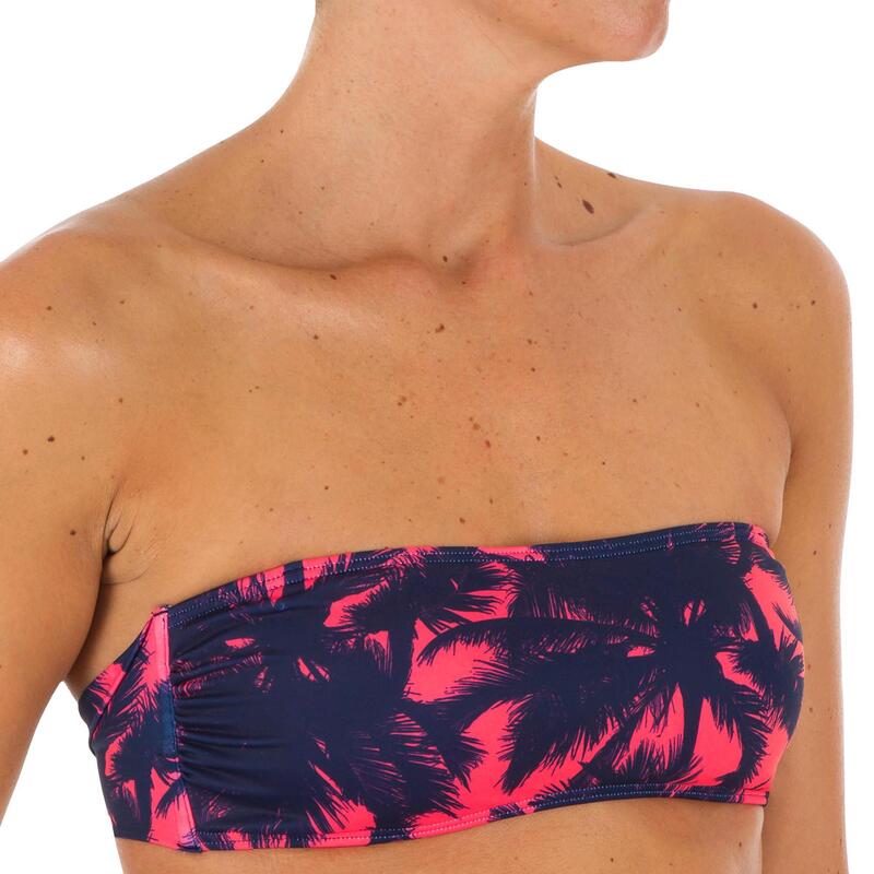 Haut de maillot de bain bandeau LAURA POLY avec coques amovibles