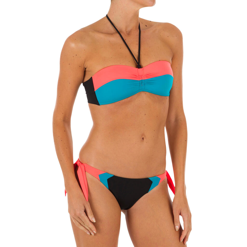 Bikini-Hose Sabi Colorblock seitlich gebunden Damen