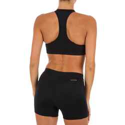 Ana Women's Surfing Crop Top Swimsuit Top Black