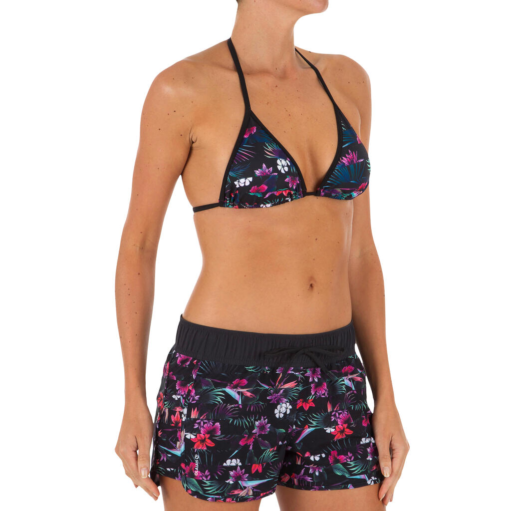 Bikini-Oberteil Damen Triangel herausnehmbare Formschalen Mae Presana rosa/grün