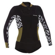 MAJICA DUGIH RUKAVA ZA SURFANJE, PREDNJI ZATVARAČ