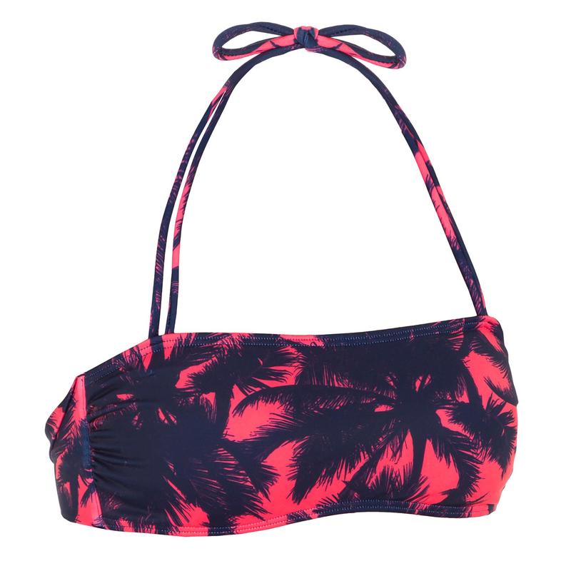 Haut de maillot de bain bandeau LAURA POLY avec coques amovibles