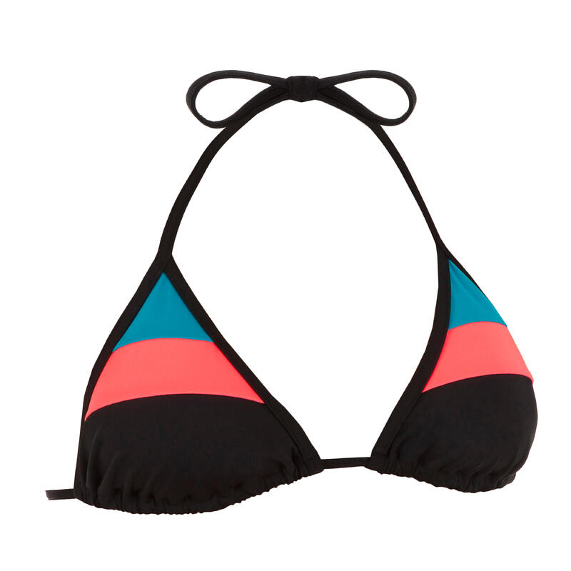 Haut de maillot de bain femme triangle coulissant avec coques MAE COLORB