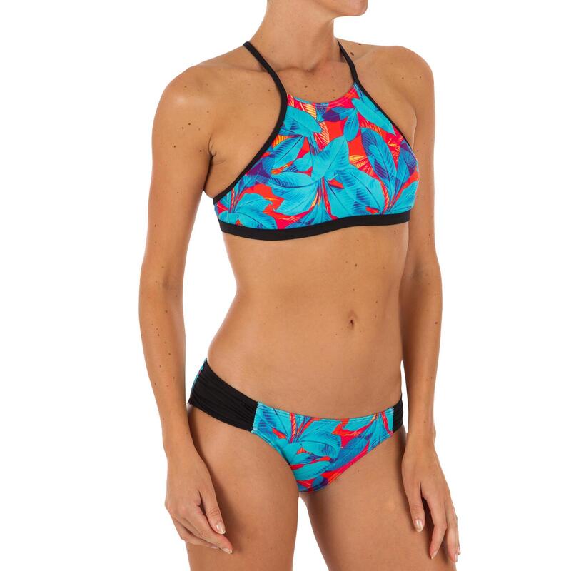 Bas de maillot de bain de surf femme plissée côté NIKI WALIS