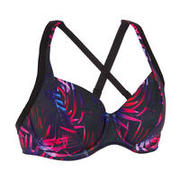 Ženski zgornji del kopalk za vizualno zmanjšanje prsi EDEN PALMI