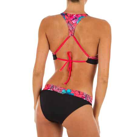 Crop to swimsuit top with double adjustable back AGATHA Aloha