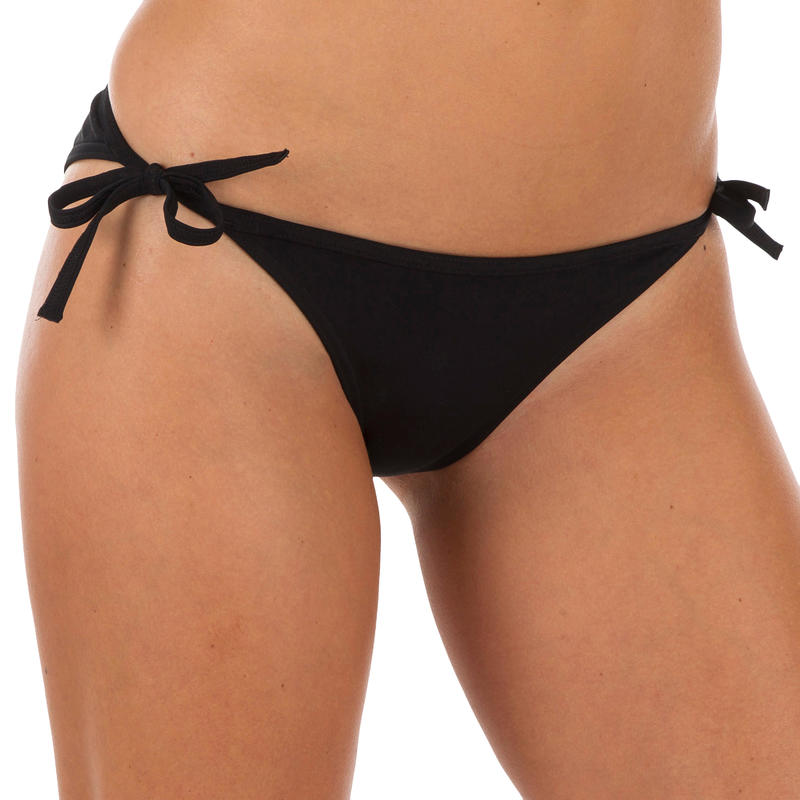 Bikini traje de baño anudada SOFY liso negro Bikini traje de baño anudada SOFY liso negro