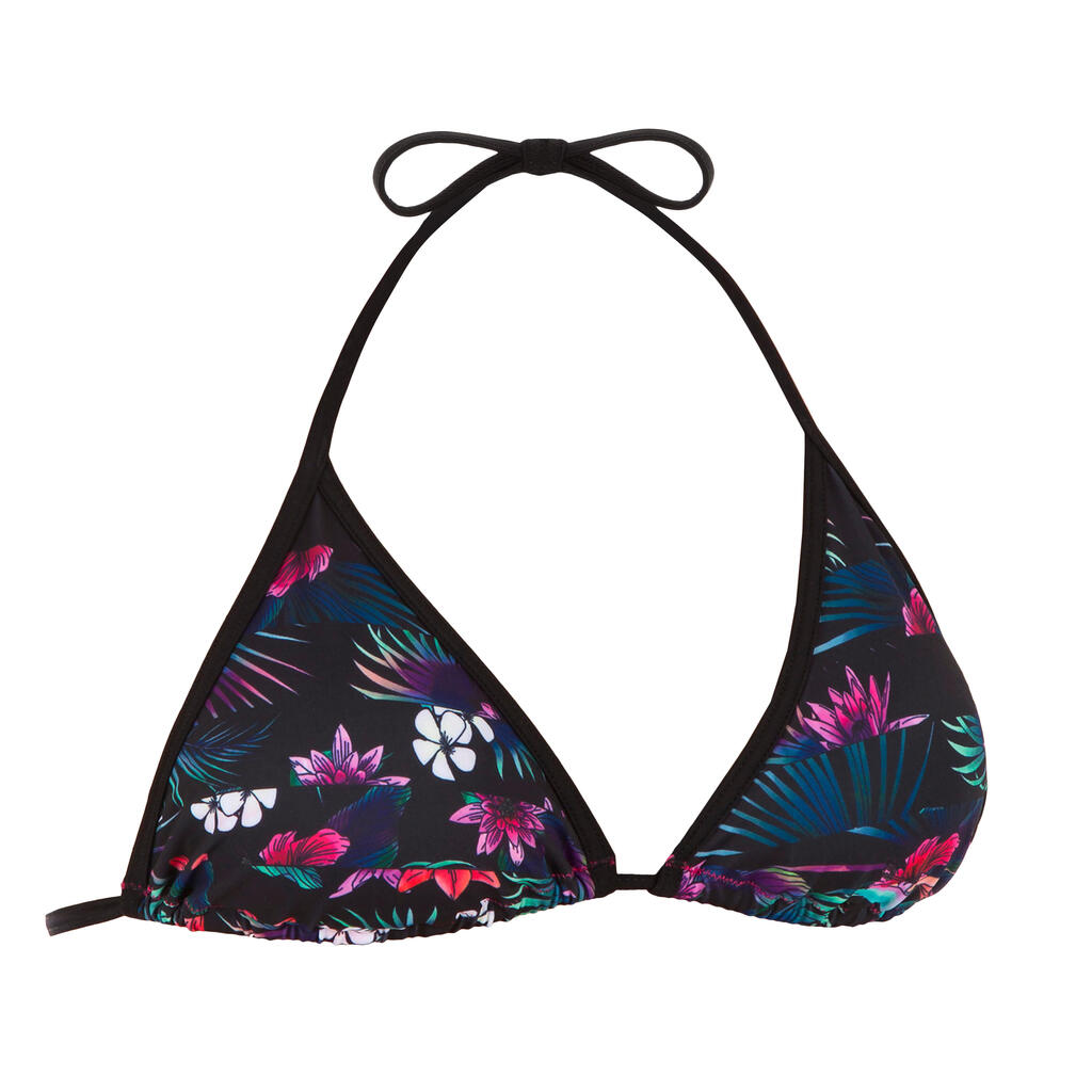 Bikini-Oberteil Damen Triangel herausnehmbare Formschalen Mae Presana rosa/grün