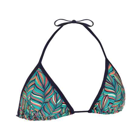 Bikini-Oberteil Damen Triangel mit Formschalen Mae Foly grün/blau/Gold
