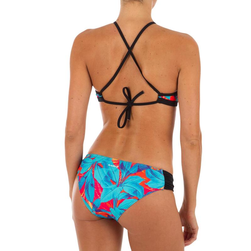 Bas de maillot de bain de surf femme plissée côté NIKI WALIS