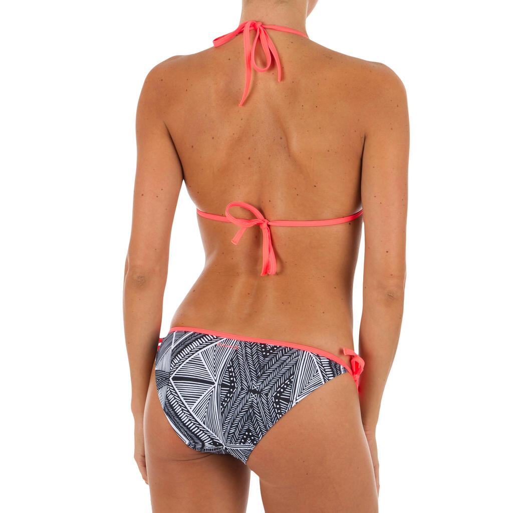 Bikini-Hose Damen seitlich gebunden Sofy Paradise grün/bunt