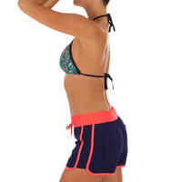 Women's boardshorts with elasticated waistband and drawstring TINI COLORB