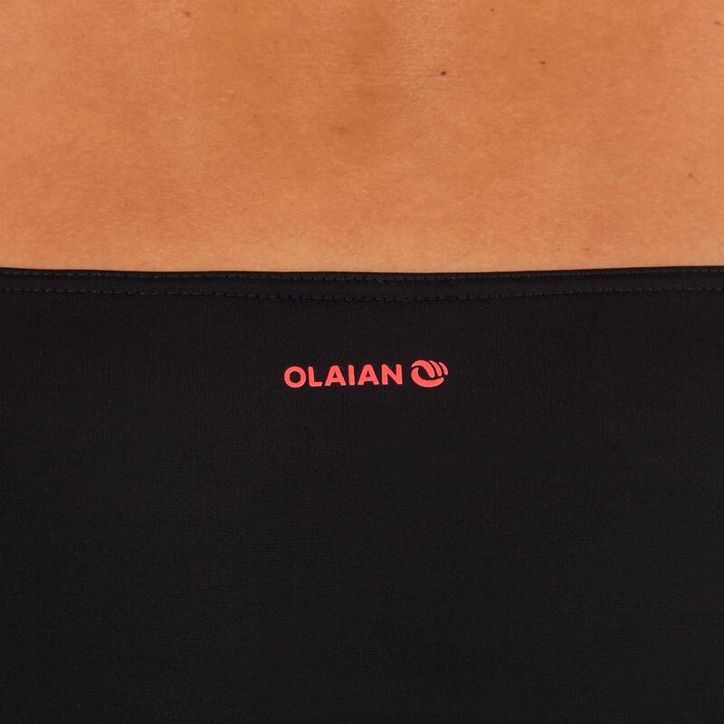 Bas de maillot de bain culotte nouée de surf SABI MAORI noir et blanc