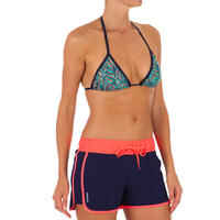 Women's boardshorts with elasticated waistband and drawstring TINI COLORB