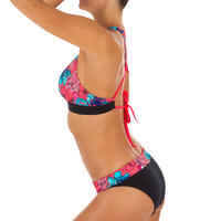 Crop to swimsuit top with double adjustable back AGATHA Aloha