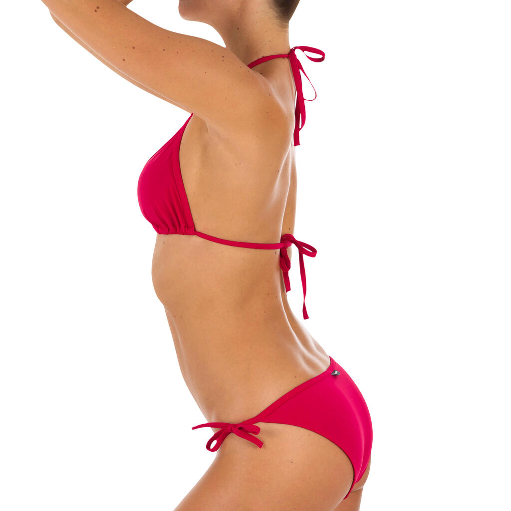 Haut de maillot de bain femme triangle coulissant MAE ROUGE