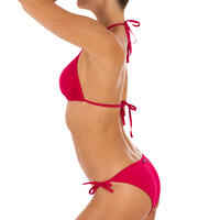 Mae Women's Sliding Triangle Swimsuit Top - Red