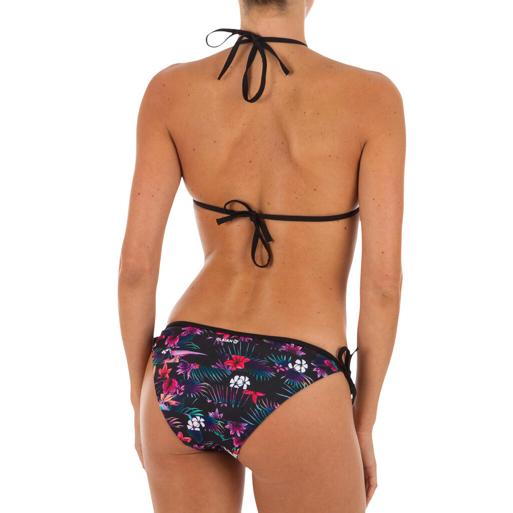 Bikini-Hose Damen seitlich gebunden Sofy Paradise grün/bunt