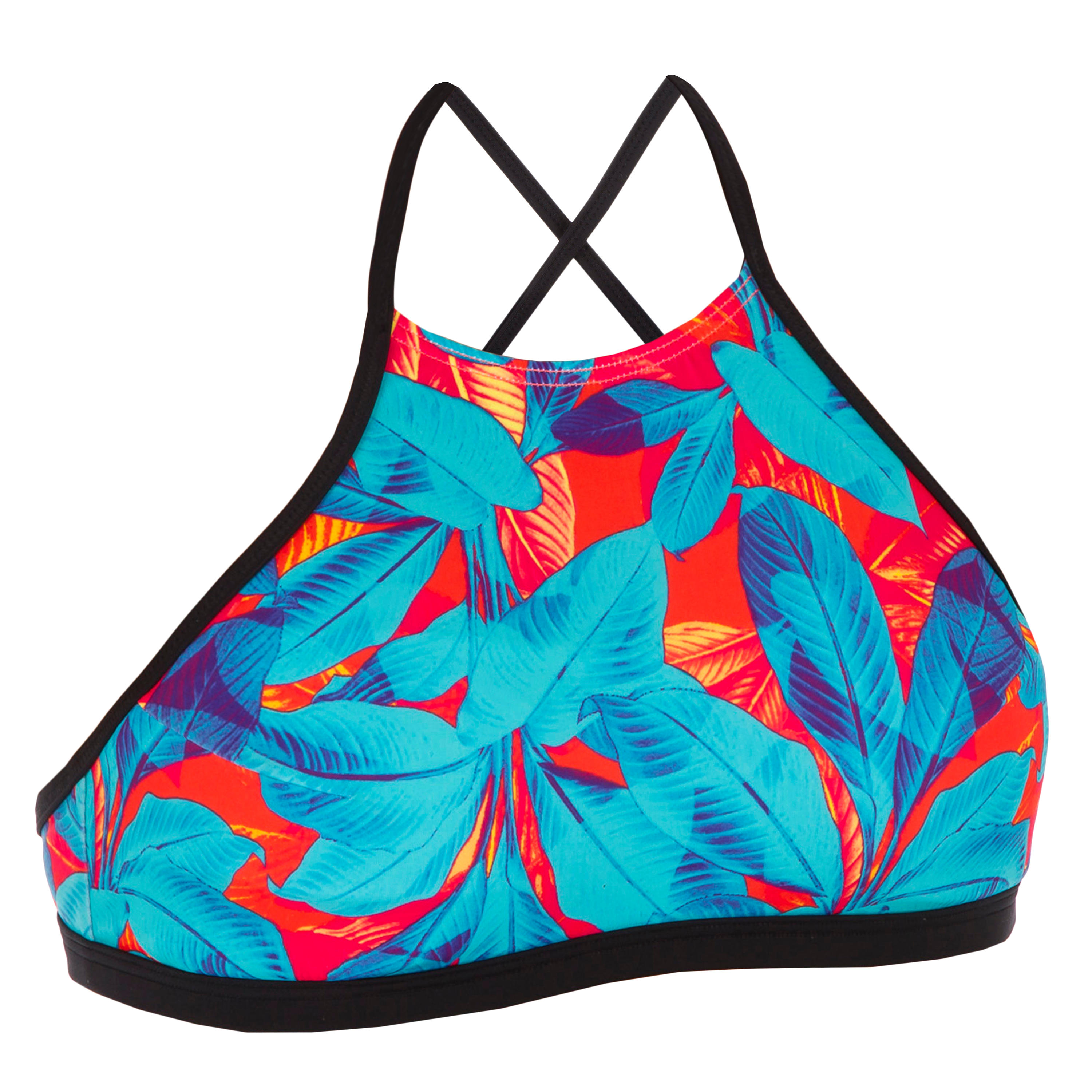 BikiniOberteil Bustier Andrea Aloha Surfen Damen Olaian DECATHLON