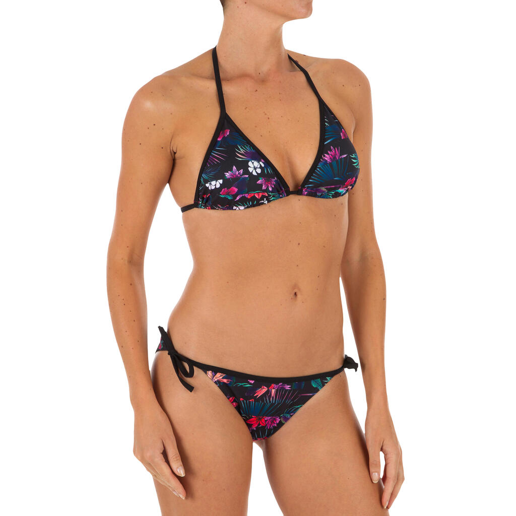 Bikini-Oberteil Damen Triangel herausnehmbare Formschalen Mae Presana rosa/grün