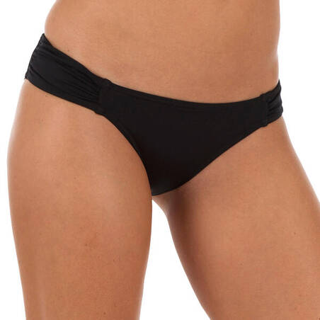 Niki Women's Surfing Swimsuit Bottoms with Gathering at the Sides - Black