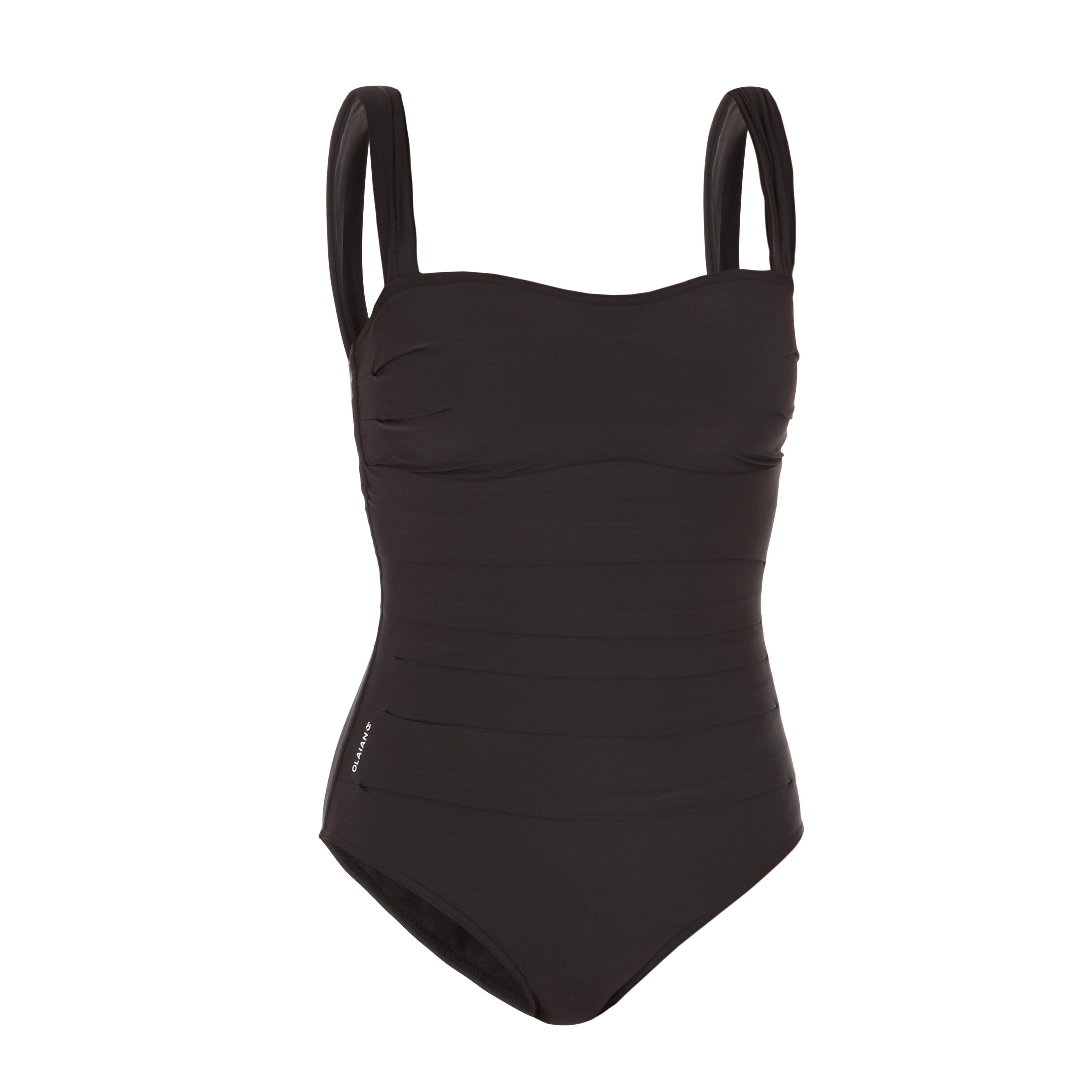 Costume intero donna DORA ventre piatto nero OLAIAN | DECATHLON